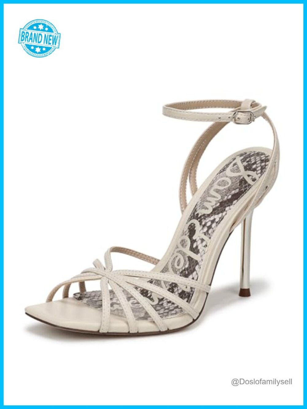 Sam Edelman Lili Leather Ankle Strap Stiletto Heeled Sandals